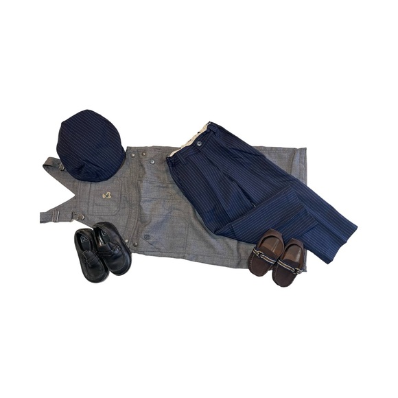 Janie and Jack Tailored Luxury Penny Loafers 7 - Picture 2 of 4